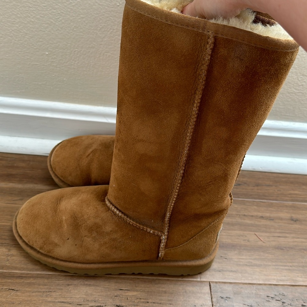 Tall Chestnut Uggs Size 4 (kids 4, women’s 6)